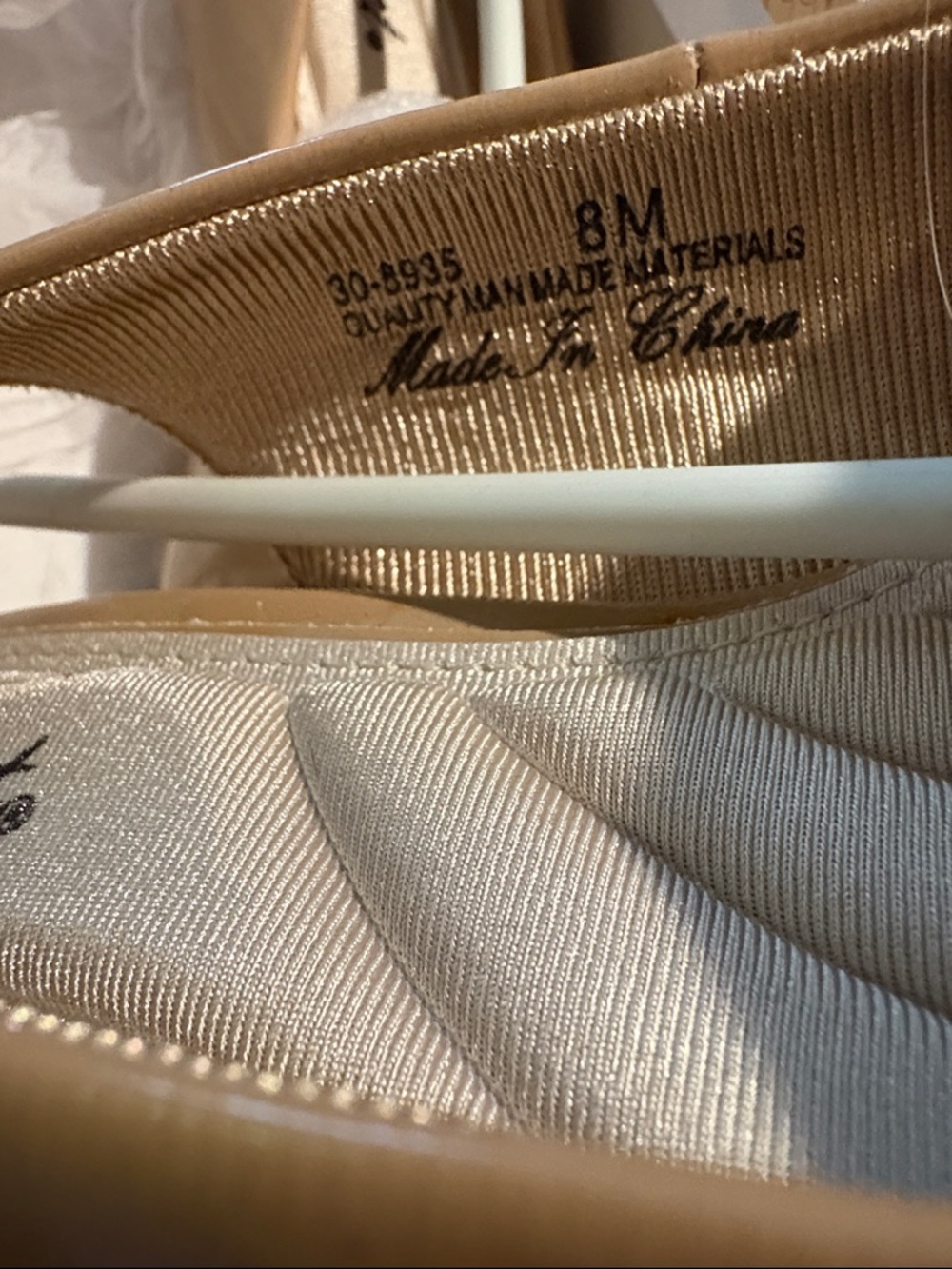 easy street Tan Patent Pointed-Toe Slingback Flats - Picture 2 of 6